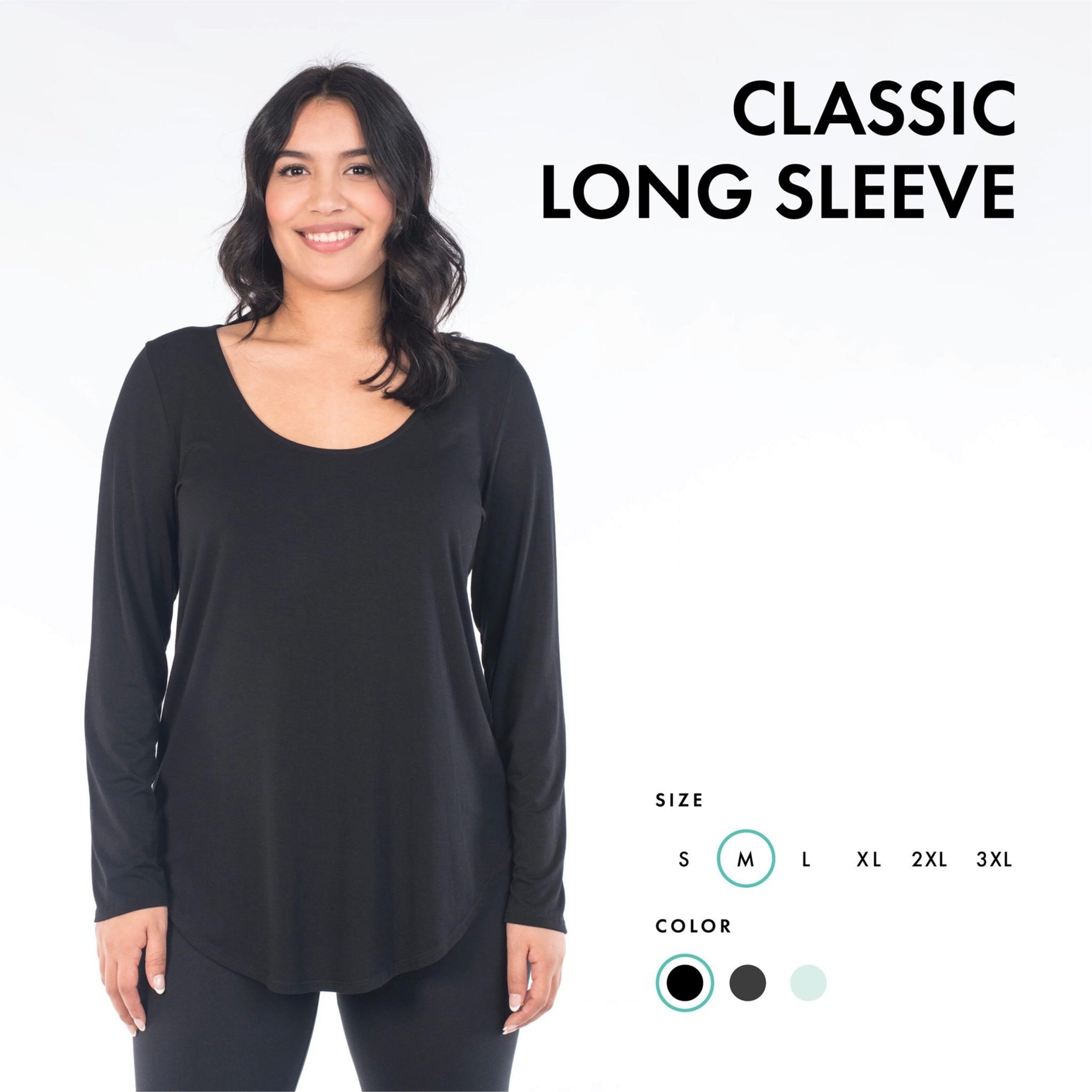 Classic Long Sleeve (Relaxed Fit) - Black
